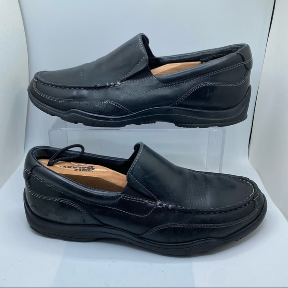 Cole Haan Sz 10 Hughes Grand Venetian Loafer Black Slip On Men's - Picture 1 of 9